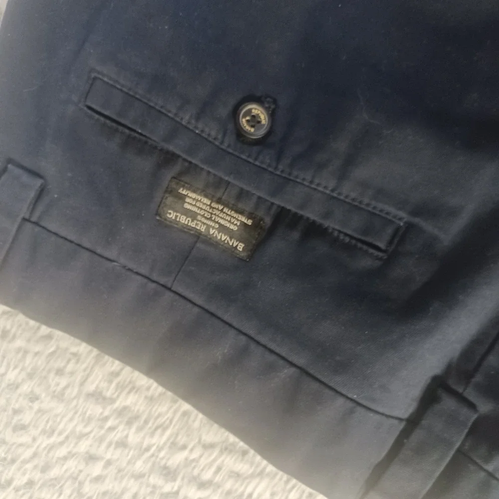 Banana‎ Republic Emerson Straight Chino 229717 Mens 36x30 Navy Preppy Minimalist